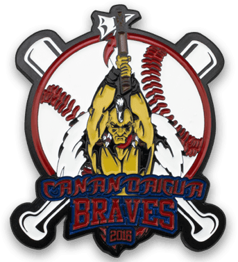 Baseball trading pin