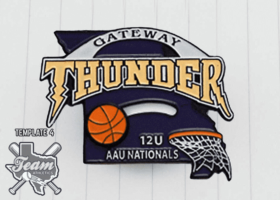 Basketball mascot trading pins