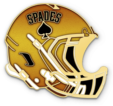 Football helmet trading pin