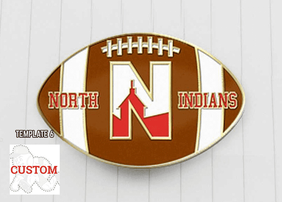 Football trading pin design