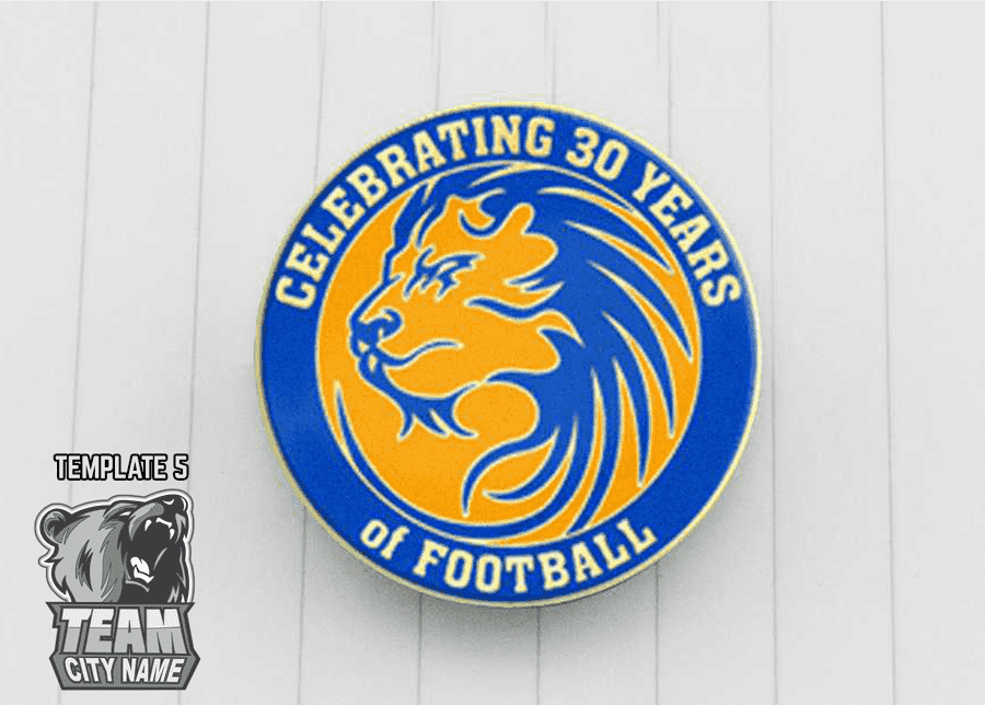 Football trading pin