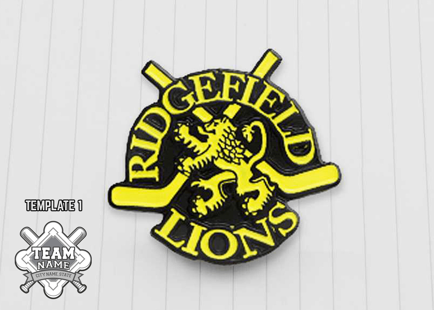 Professional hockey trading pin designs