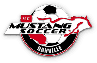 Large soccer trading pin mustang