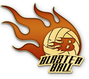 Custom volleyball trading pin with flames